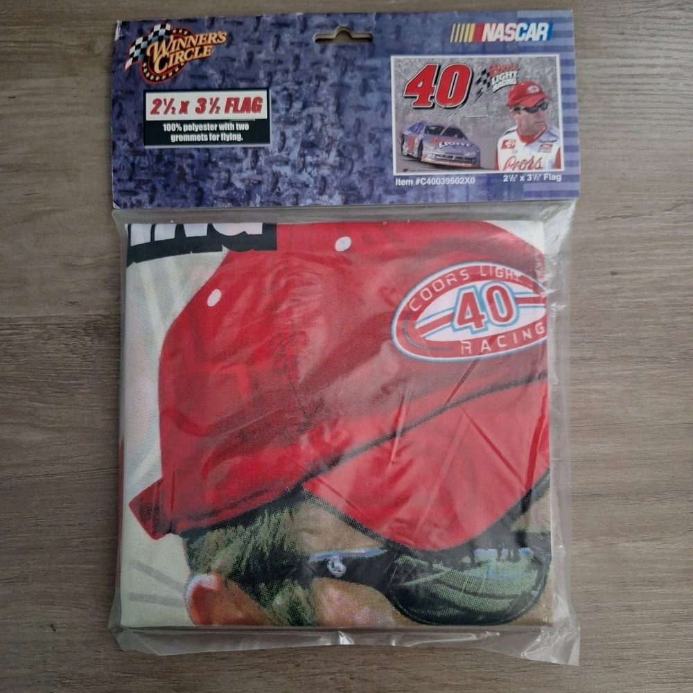 VTG Winners Circle Two Sided Decorative Flag 28"x 40" No. 40 Coors Light Nascar